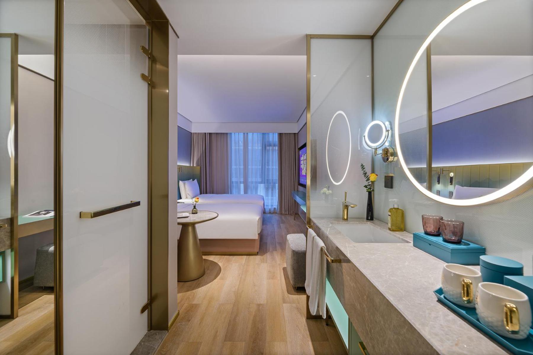 Manxin Hotel Shanghai Hongqiao Airport International Exhibition Center Bagian luar foto
