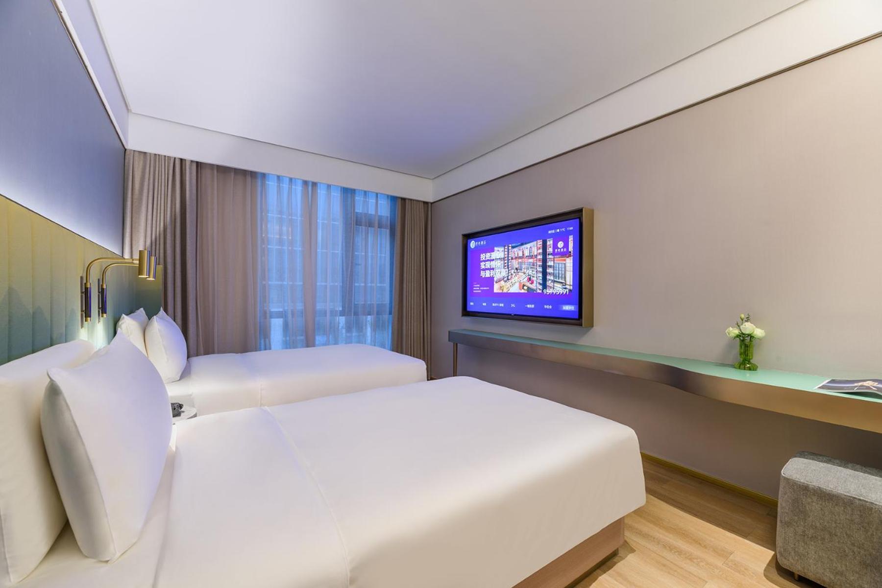 Manxin Hotel Shanghai Hongqiao Airport International Exhibition Center Bagian luar foto