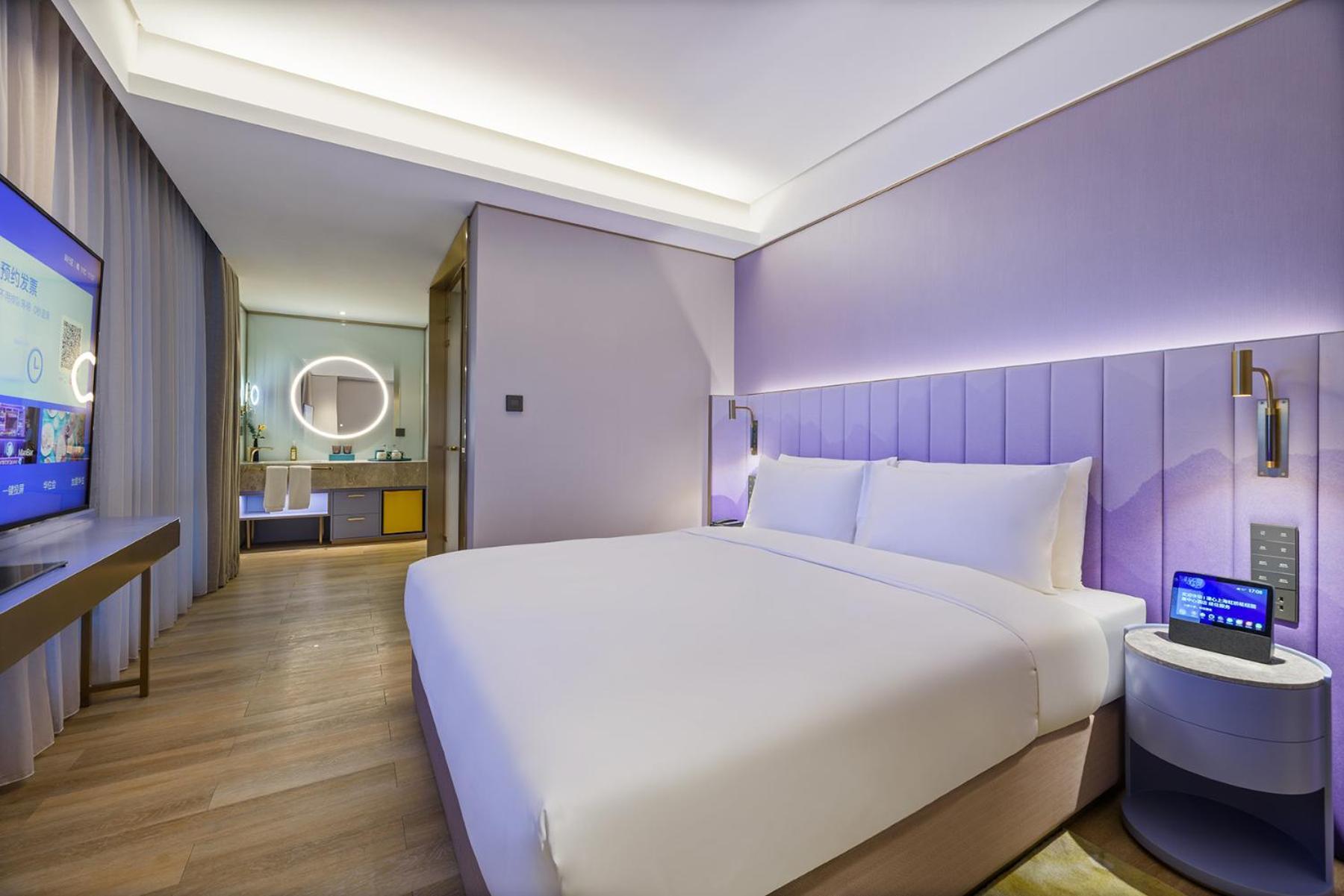 Manxin Hotel Shanghai Hongqiao Airport International Exhibition Center Bagian luar foto
