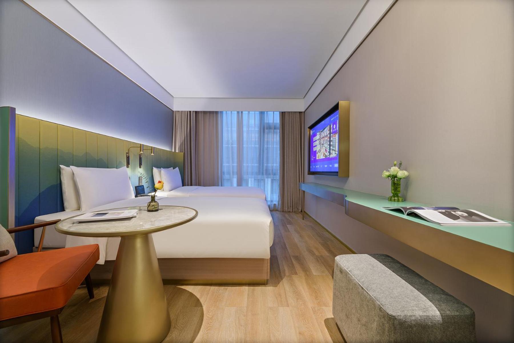 Manxin Hotel Shanghai Hongqiao Airport International Exhibition Center Bagian luar foto